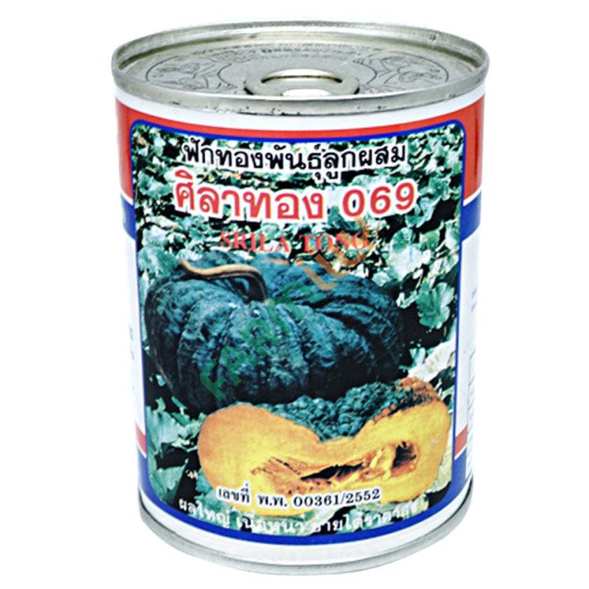 ฟักทอง ศิลาทอง 069 ตราสยามสตาร์ ขนาด 100 ก. (กระป๋อง)