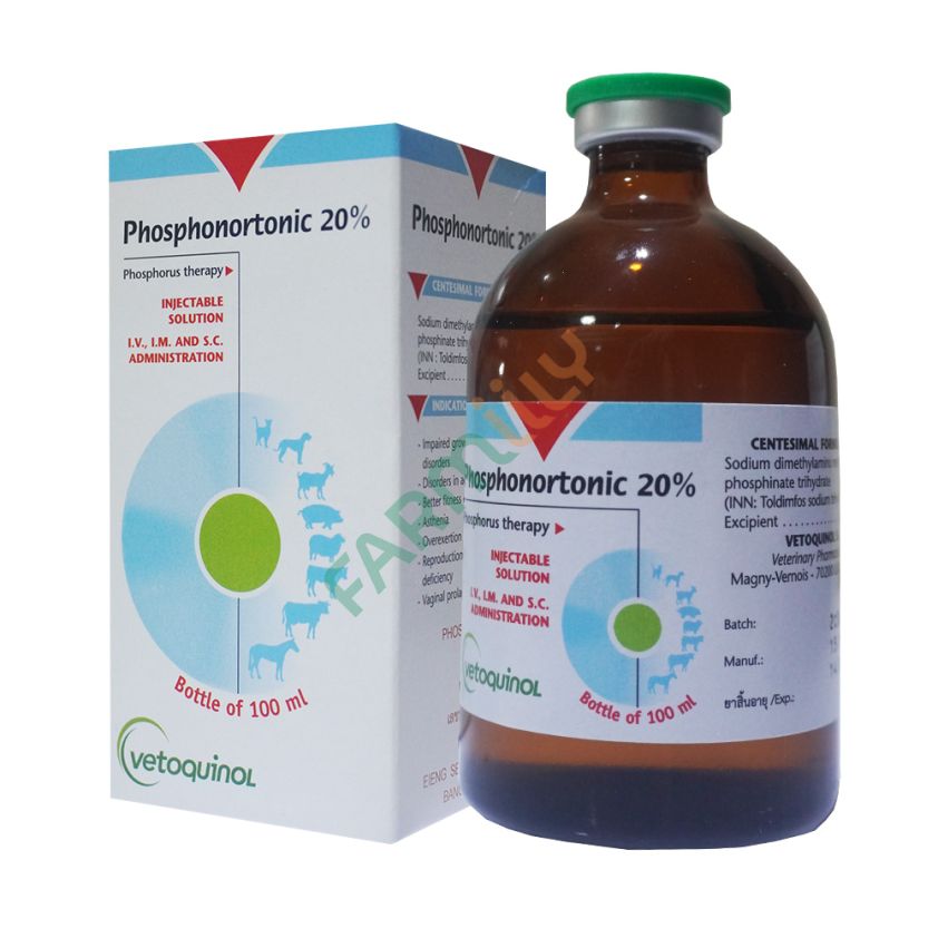 ยาสำหรับสัตว์ ฟอสโฟโนโทนิค 20% ( PHOSHONORTONIC20% ) โดย GROWCERY