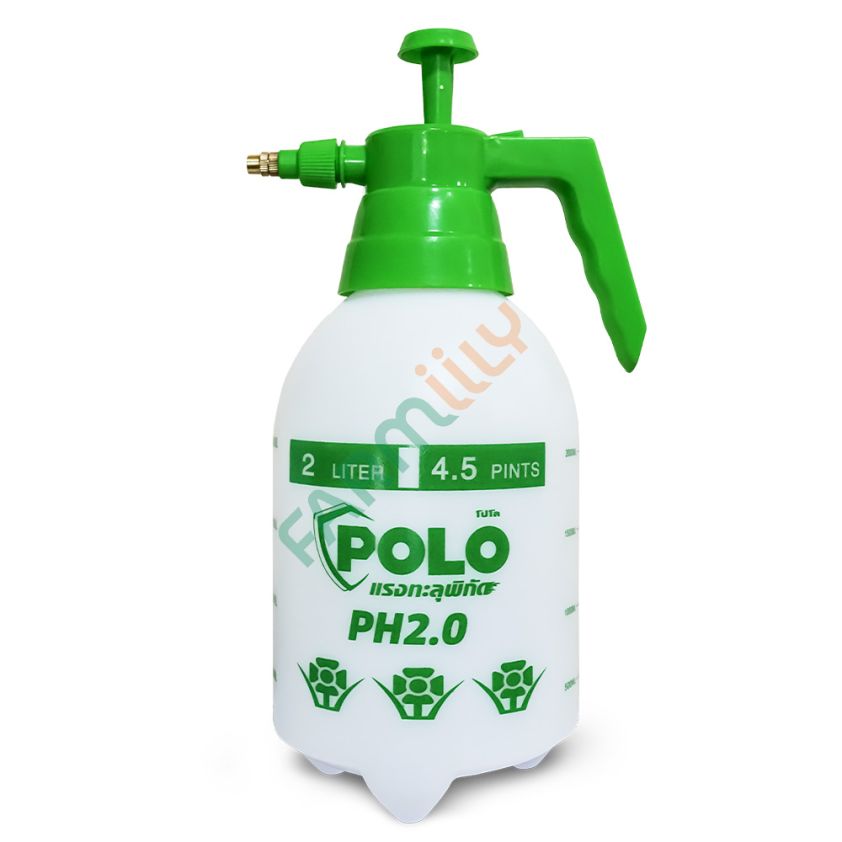 ฟ๊อกกี้แบบอัดลม ฟ๊อกกี้ฉีดรดน้ำต้นไม้ พ่นยา ปรับระดับหัวฉีดได้ ยี่ห้อ POLO รุ่น PH2.0 ขนาด 2 ลิตร